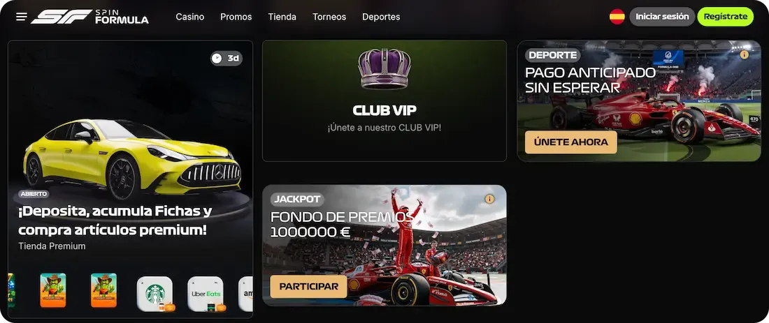 bonos del casino spinformula