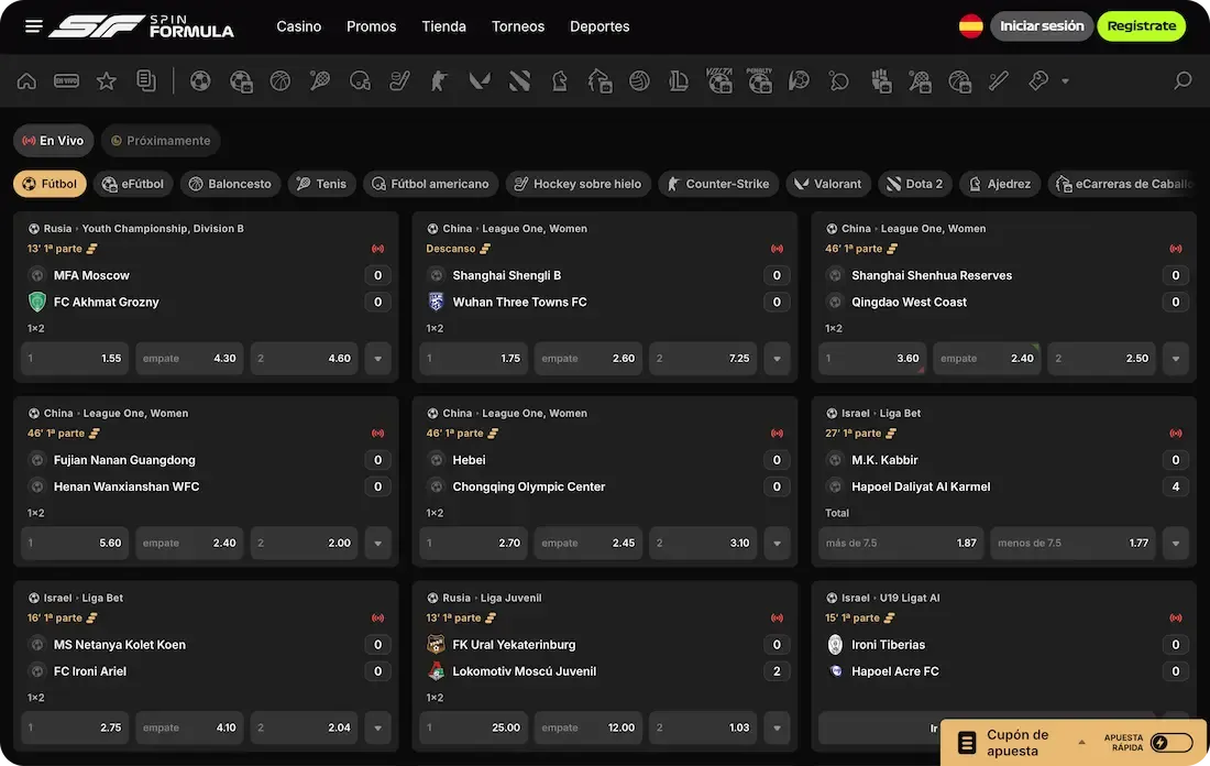 deportes del casino spinformula